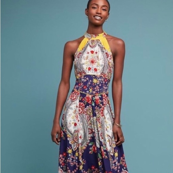 Maeve Dresses & Skirts - Anthropologie Maeve Myriam Halter Dress